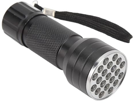 Lampe de poche à lumière noire, 21 pièces LED détecteur d'urine d'animaux pour la détection de taches, l'exploration en plein air, mini lampe de poche portable à lumière noire
