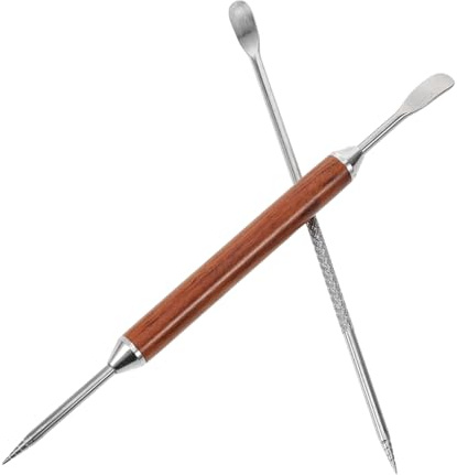 CONGARTENO 2pezzi Pennino in Acciaio Resistente Per Latte Art Per Decorare Cappuccino e Caffè Espresso Strumento Portatile Per Design Caffè