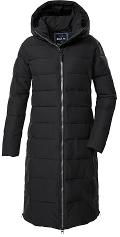 G.I.G.A. DX Donna Cappotto trapuntato/parka trapuntato/cappotto funzionale in piuma d'oca con cappuccio GW 88 WMN QLTD CT, schwarz, 44, 43534-000