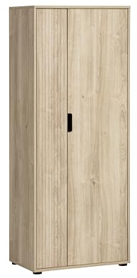 Schildmeyer Aktenschrank Emmik 702040, weißeiche Dekor/gestreift, 65 x 41 x 163,6 cm