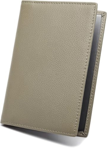 FOMAX Echtleder Schutzhülle für Reisepass, 100% Leder | Stilvolle Reisepasshülle, Travel Wallet, Etui für Reisen, Passport case Hülle