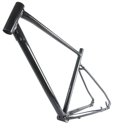 Frein À Disque Avec Cadre De Gravier En Aluminium 700C Avec Fourche VTT | Cadre léger en aluminium 6061, compatible avec les freins à disque, fourche VTT for gravier/tout-terrain(Glossy Black 520mm)