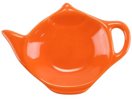 Alide Teapot Shaped Ceramic Tea Bag Dish,Creative Pot Shaped Dish, Ceramic Seasoning Mini Colored Dessert Dishs