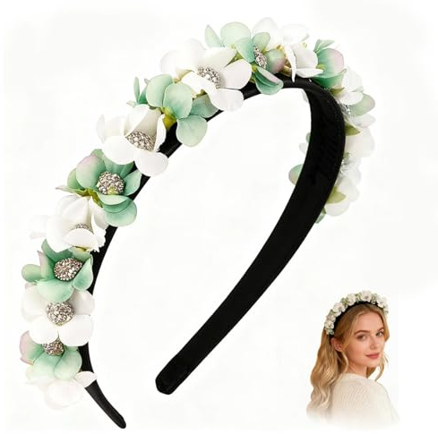 Haarreif Dirndl Blumen,Haarband Trachten Haarschmuck Blumen,Blumen Haarkranz,Künstliches Blumen Haarreifen,Damen Mädchen Kopfschmuck,Mädchen Kopfband,für Hochzeit Karneval Mottoparty