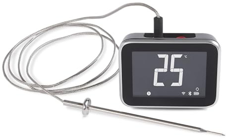 Weber Smart Hub Display Booster termometro con 2 sonde/misurazione precisa della Temperatura, Controllo Wi-Fi e Tramite App – Nero (3400624)