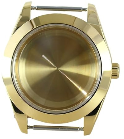 1 st klockfodral Litet 39 mm armband Safir delar for Nh35 Nh36 Nh34 Nh70 Movement Explorer(Gold 52)
