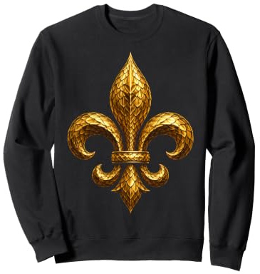 Emblèmes ornés de Fleurs de lys royales héraldiques Sweatshirt