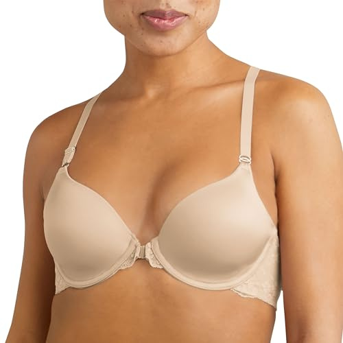 Maidenform Women's Pure Genius T.back Plain Everyday Bra, Beige, 34B (Manufacturer Size: 90B)