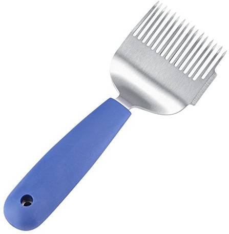 OKBY Uncapping Fork - Edelstahl Kunststoffgriff, Bee Entdeckelungsgabel Beehive Supplies Imkerei Werkzeuge