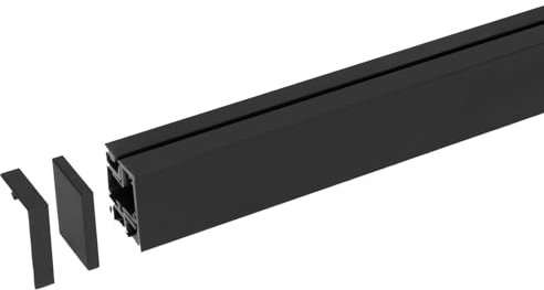 Linero Mosaiq Relingsystem Länge 1500 x 32,9 x 41,5 mm schwarz Nische von Sotech