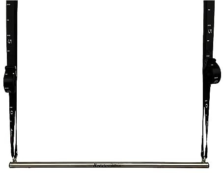 Modular Sports Klimmzugstange zum Aufhängen mit Gurtbändern & Karabinern - Edelstahl Pull Up Bar für vielseitiges Krafttraining