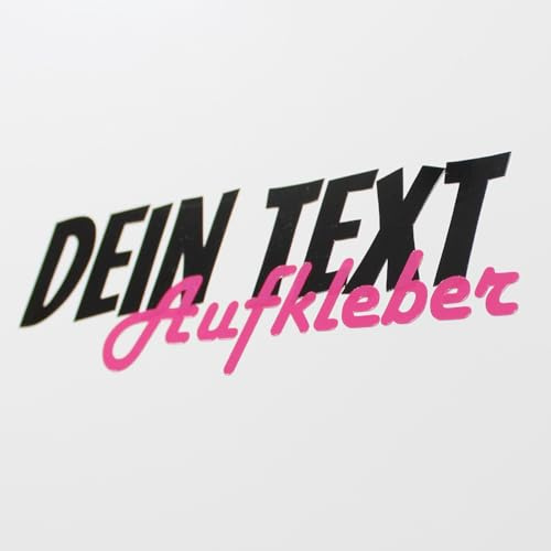 Autoaufkleber mit Wunschtext – Aufkleber Selbst Gestalten mit Vorschau | Sticker für Fenster, Tür, Motorrad – Konturgeschnitten & Wetterfest – 10–100 cm Personalisierbar