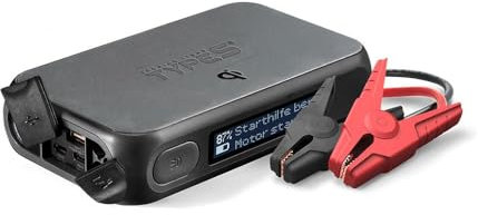 StartYa 8Qi Gen2 | Aide au démarrage puissante pour voiture | Batterie externe pratique | Écran avec instructions | 8000 mAh | Courant de démarrage jusqu'à 350 A | Pour tous les moteurs à essence avec