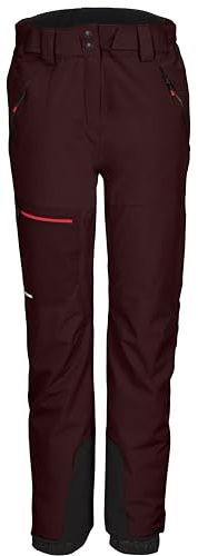 killtec Damen Skihose/Funktionshose mit Kantenschutz und Schneefang KSW 49 WMN SKI PNTS, dunkelweinrot, 38, 41985-000