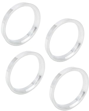 INFINAUTO 4 anelli centrali per mozzo auto, in lega di alluminio, da 73,1 a 63,4 mm, design elegante