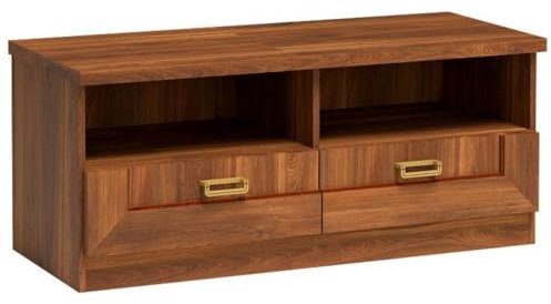 Lomadox Lowboard Wohnzimmerschrank Fernsehschrank rustikal 2 Fächer Schubladen in Alt Eiche Alteiche 118x50,5x49,5 cm