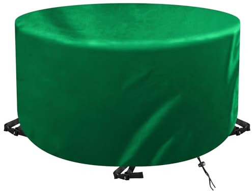 WXWYGNY Housse de Protection Ronde pour Salon de Jardin Ø85x75cm,420D Housse Table de Jardin Ronde,Housse Imperméable et Anti-UV pour Table et Mobilier de Jardin,Housse de Meuble Ronde,Vert