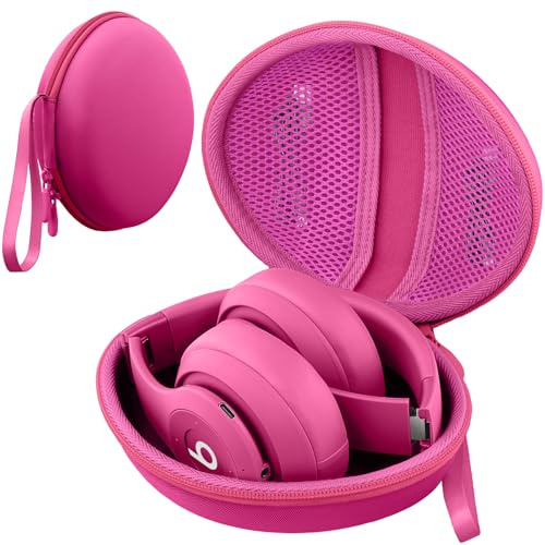co2CREA Hard Case for Beats Studio Pro/Solo pro /Solo4 /Solo3/ Solo2 /Solo | Shockproof EVA Bluetooth Headphones Travel Case with lightweight Hand Strap, Case Only