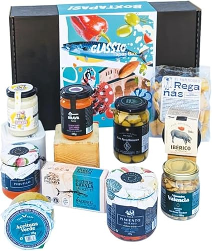 Classic Spanish Tapas Box | Authentic, Gourmet Spanish Food Hamper Gift Set