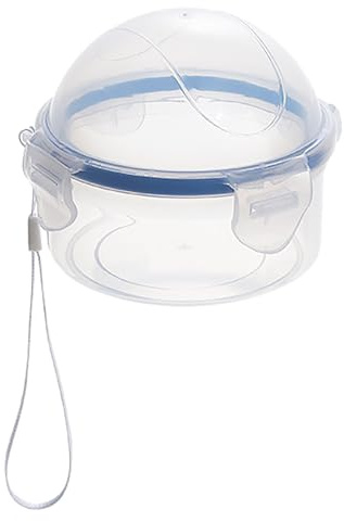 Respicefinem Small Fruit and Vegetable Storage Container with Lid, Microwave Safe Plastic - Ideal for Storing Onions, Tomatoes, Lemons, Apples and Other Fruits and Veggies