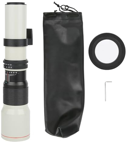 Fyearfly Téléobjectif 500 mm F8F32 pour Canon EF-S, mise au point manuelle, capture de sujets éloignés, solution de photographie longue portée abordable