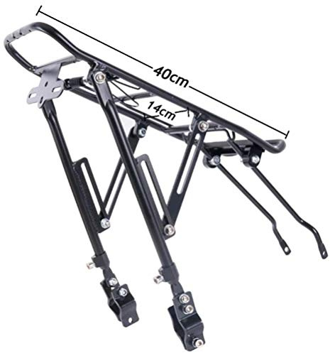 RASTKY Portabiciclette regolabili: Portapacchi in Acciaio Legato per Carichi Pesanti con FitRoad, Mountain e Bikes (BLACK)