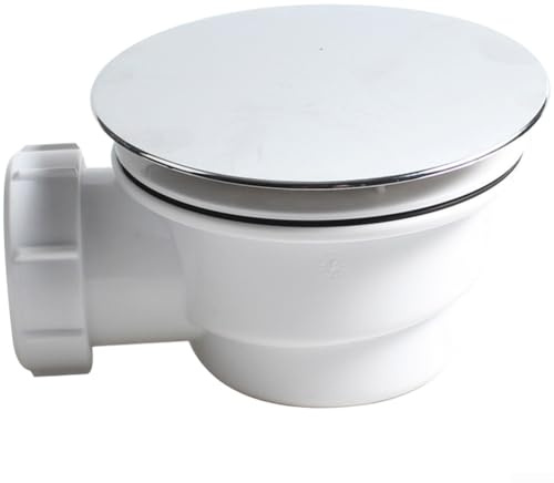 Yuanpgky Siphon de base de douche, étanchéité et prévention des odeurs, filtre amovible pour un nettoyage facile, compatible avec les ouvertures de sol de salle de bain de 82 à 90 mm