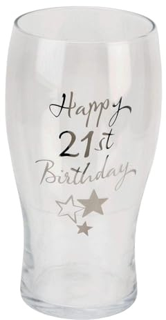 Juliana Happy 21st Birthday Pint Glass in Gift Box G31921 by Juliana
