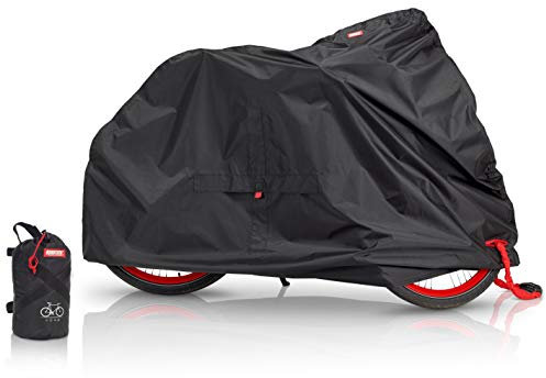 BARTSTR Fahrradabdeckung wasserdicht, Wetterfeste Fahrradgarage aus reißfestem Material, Oxford Fahrradplane Extra stark, hoher UV-Schutz, Schutzhülle für 1 Fahrrad bis 26 Zoll - 190x115x65 cm