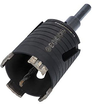 BTEC – Diamant Dosensenker 68 mm mit M16-Aufnahme + 80 mm Nutzlänge – Dosenbohrer für Mauerwerk, Kalksandstein, Ziegel, Poroton, Putz uvm. – Diamant Bohrkrone inkl. Zentrierbohrer + Sechskant Adapter