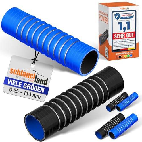 1 Stück | ULTRAFLEX SILIKONSCHLAUCH 0-40° Bogen Verbinder ID-Ø 80mm schwarz 200°C | GROSSE AUSWAHL | Anti-Vibration Dämpfung Rohr Adapter Ladeluft LLK Kühler Turbo Silikon-Schlauch Hump | PREMIUM