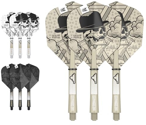 Target Darts Dimitri Van Den Bergh Ink Design No.6 Dartflüge Schäfte Vorbauten - 3er Pack