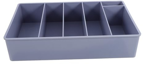 KICHOUSE Vassoio Per Soldi Cassetto Organizzatore Porta Contanti Scomparti Scatola Per Monete e Banconote Per Cassiere e Commercio