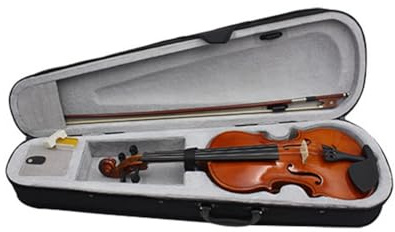 TsoLay Violine 1/8 - Musikinstrument für Erwachsene und Kinder Mit Hartschalenkoffer, Bogen - Ideal für Anfänger, Langlebig, Einfache Installation