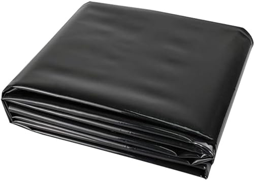Revêtement de bassin HDPE durable pour bassins extérieurs, 3x4m 4x6m 5x8m 8x10m 10x12m revêtement d'étang préformé, membrane de piscine de jardin pour bassins à poissons Koi, fontaine et cascade(2x4m)