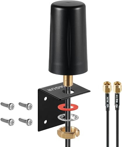 Antenna impermeabile 4G LTE 2x2 MIMO a basso profilo omnidirezionale per esterni compatibile con Huawei TP-Link 4G LTE Internet Hotspot, router e gateway, Supaerial