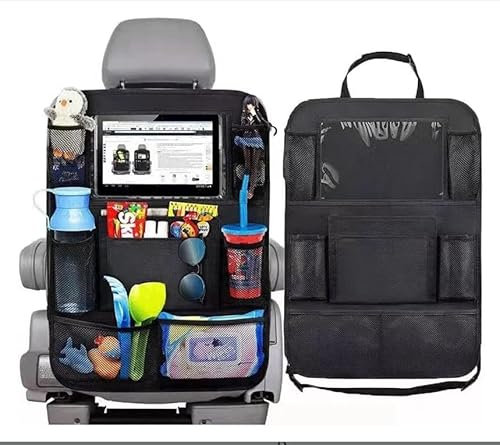DMSESRLS Auto Rückenlehnen-Organizer mit Mehreren Taschen, Oxford-Stoff, Kick-Schutz, Große Aufbewahrung für Kinder, Rücksitz-Organizer