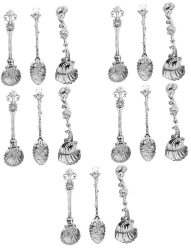 MAGICLULU 5sets Dessert Spoons Spoons for Desserts Honey Tea Scoop Household Pudding Portable Scoop for
