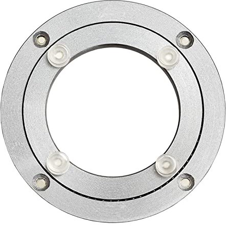 Plateau tournant Lazy Susan robuste à roulement rond de 30,5 à 81,3 cm - Base pivotante pour table de cuisine et de salle à manger - Rotation à 360° (25,4 cm)