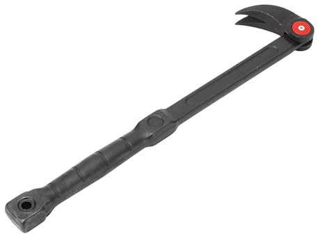 14-Zoll-Stemmeisen, Multifunktionale Ratschen-Reifenabrissstange aus -Stahl, Rollkopf-Stemmeisen für die Wartung von Kfz-Reparaturen, mit 180°-Drehung, 14 Arretierbare Positionen