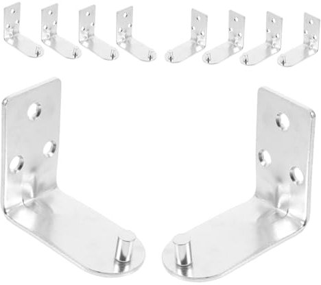 HOMOCONO Wandhaken für Feuerlöscher 10 Stück robuste Metallhalterung Feuerlöscherhalter L-förmiger Feuerlöscheraufhänger für 2–4 kg