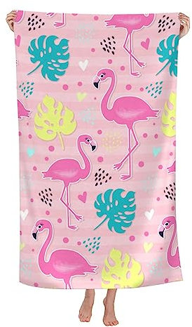 Herren Damen Duschtücher Großes Strandtuch Mit Flamingos Saunatuch Personalisiert Poolhandtücher Mode Microfaser Handtücher Für Hotels Yoga Urlaub