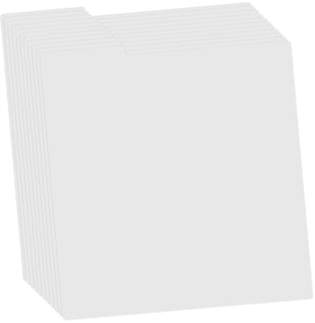 HOODANCOS Divisori Per Dischi in Vinile e Fumetti Con Linguette Set 10 Pezzi Struttura Robusta in Pp Design Flessibile Per Organizzazione Per Scaffali e Scatole Portaoggetti