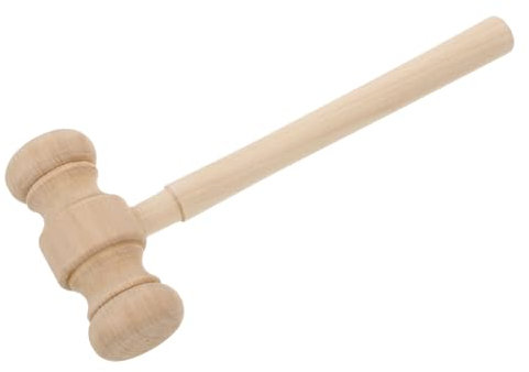 ERINGOGO Judge Hammer Toy Wooden Gavel Toy for Boy Pretend Play Role Play for Cake and Egg Smash