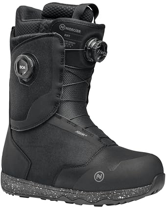 Nidecker Rift BOA Men's Snowboard Boots, Black, 10.5