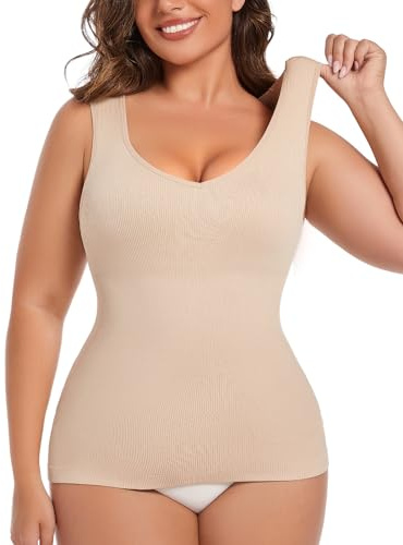 MISS MOLY Shapewear Débardeur gainant pour femme - Débardeur gainant - Sans coutures - Débardeur gainant