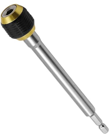 Drill Bit Extender Multipurpose Quick Release Adapter Attachment | Hexagonal Handle Extension Pole Attachment for Construction Installation Professionals Home Improvement