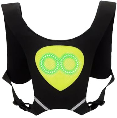 Generico Giubbotto Luminoso da Corsa,Gilet Rifrangente da Corsa con Luci RGB - Accessorio di Sicurezza Ricaricabile Unisex per Ciclismo Escursionismo Campeggio Attività All'aperto