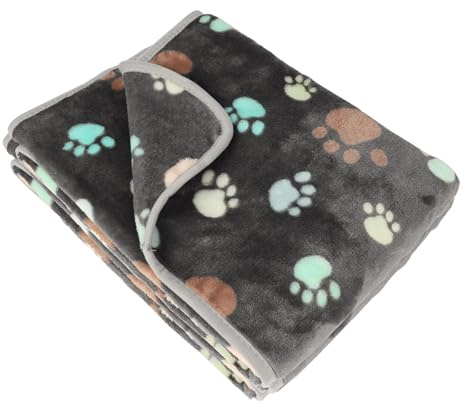 ZHABAYEN Flannel Washable Pet Blanket for Cats Dogs Puppy Kitten 104x76cm | Indoor Outdoor Use, No Shedding, Fade Resistant, Furniture Protection, Machine Washable, for Sofa, Car, Bed, Camping