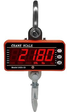 Escala colgante Báscula de grúa Digital 1000kg, 500kg, báscula Industrial alta resistencia, colgante electrónica precisión con pantalla grande HD(1000Kg)